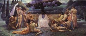 Jean Delville The School of Plato China oil painting art
